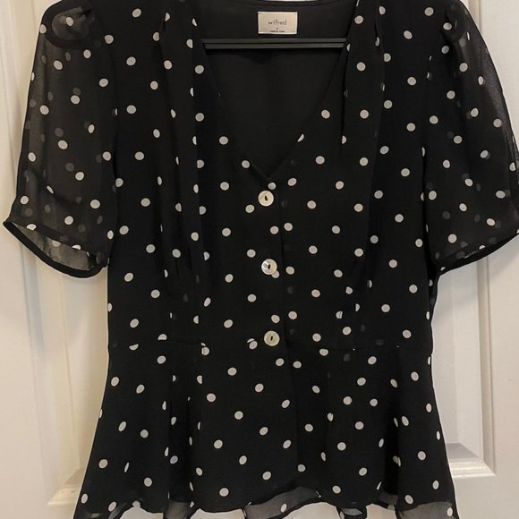 Aritzia Silk Blouse (Wilfred, Size 4) - Picture 1 of 2